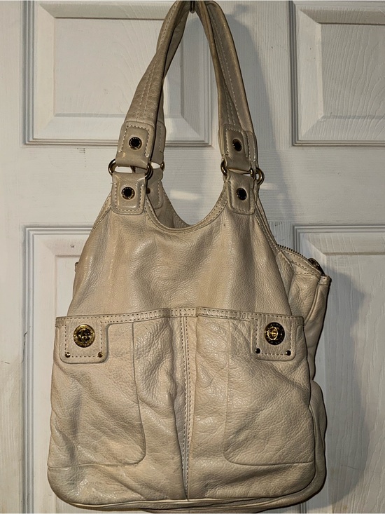 Marc Jacobs Handbags - Marc Jacobs Vintage Multi pockets Cream Genuine Pebble Leather Shoulders/Handbag